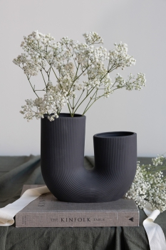 Vase Stravalla anthrazit